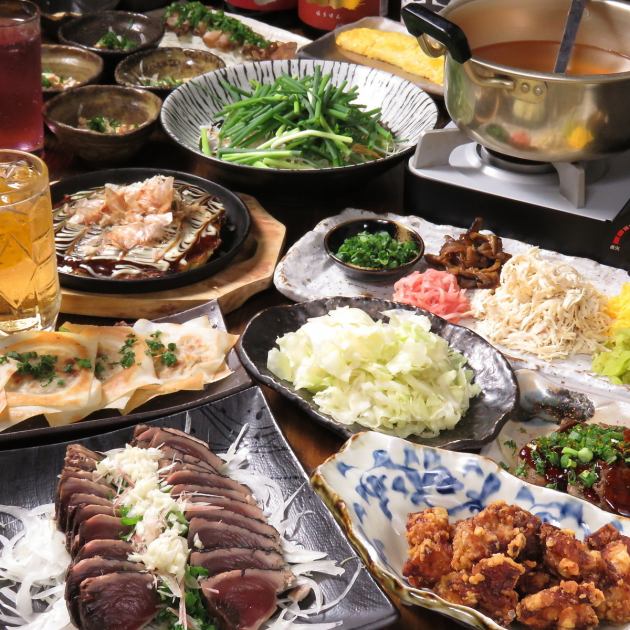 Hp限定コース いやさか自慢の 鰹のわら焼含む全12品 2時間飲み放題付 4500円 4000円 税込 わら焼 鉄板焼 いやさか 福島本店