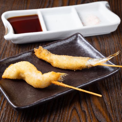 【当店自慢☆】鮮度抜群！自慢の海鮮串を豊富に取り揃えております♪160円(税込)～