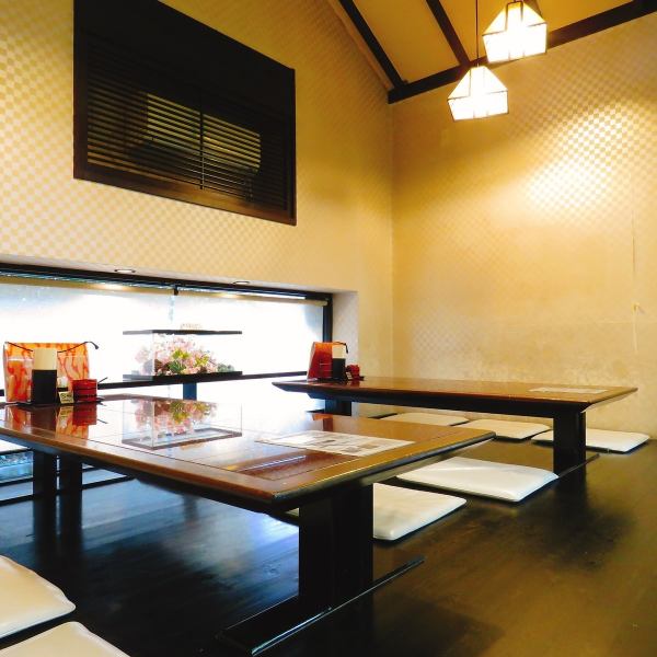 A large number of tatami mat seats perfect for family meals, ceremonies, and banquets!