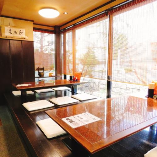 We also have tatami mat seats for meals with children.