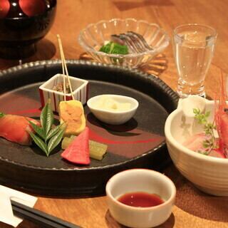 季節の旬をご提供【スタンダード】お1人様ずつ丁寧な個人盛り「5000円の和食創作料理7~8品目」