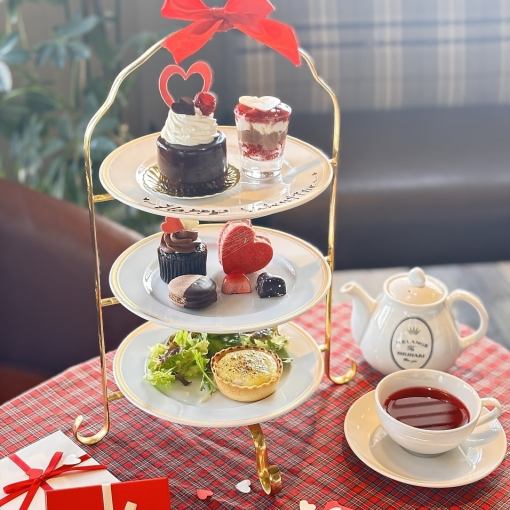 【第2部14:30～(1/23～2/15限定)】 MERANGE De SHUHARI　バレンタインハイティーセット