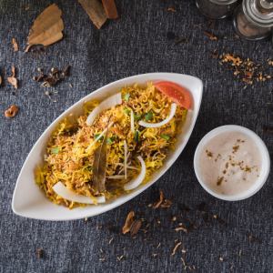 Mutton Biryani and Raita