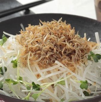 Crispy radish salad