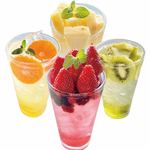 과일을 즐길 수있는 알코올도 준비!