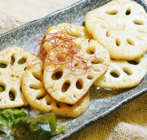 lotus root butter soy sauce