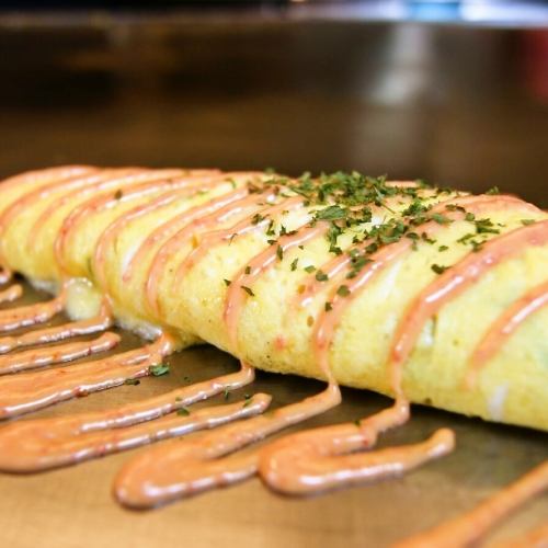Mentaiko cheese omelette