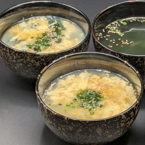 わかめスープ/玉子スープ/わかめ玉子スープ　各種