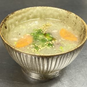 〆のひとくち　テールスープ