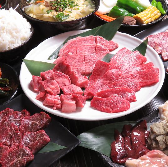 [Wagyu beef course with 2 hours all-you-can-drink (last order at 90 minutes)] 6,000 yen (tax included)