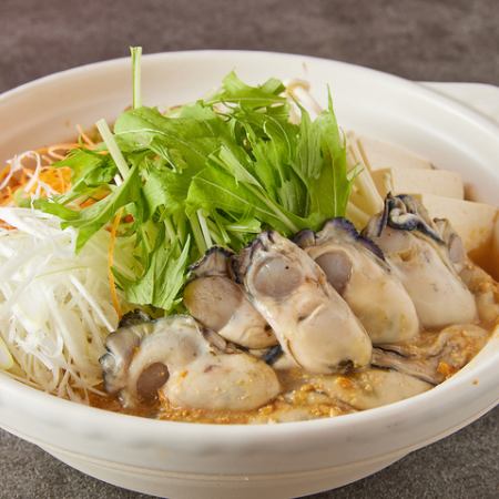 【旬鮮コース】自慢の逸品★牡蠣芹鍋!!3時間飲み放題 8品 6.000円 宴会などに最適!