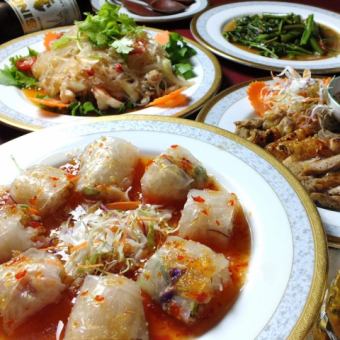 120分钟无限畅饮【豪华套餐7道菜】⇒5,500日元（含税）