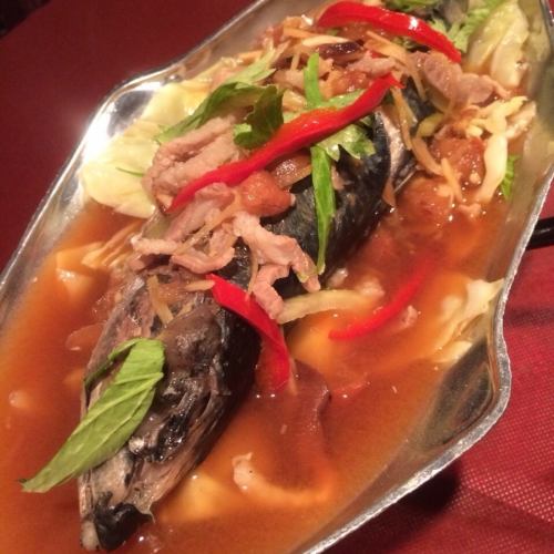 タイ風魚のタイしょう油の蒸し