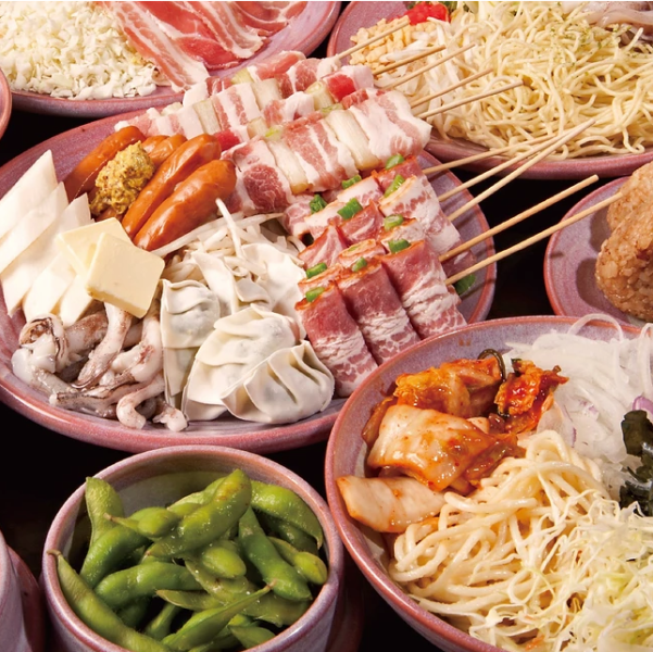 [4,042 JPY (incl. tax) including 13 banquet menus and all-you-can-drink]