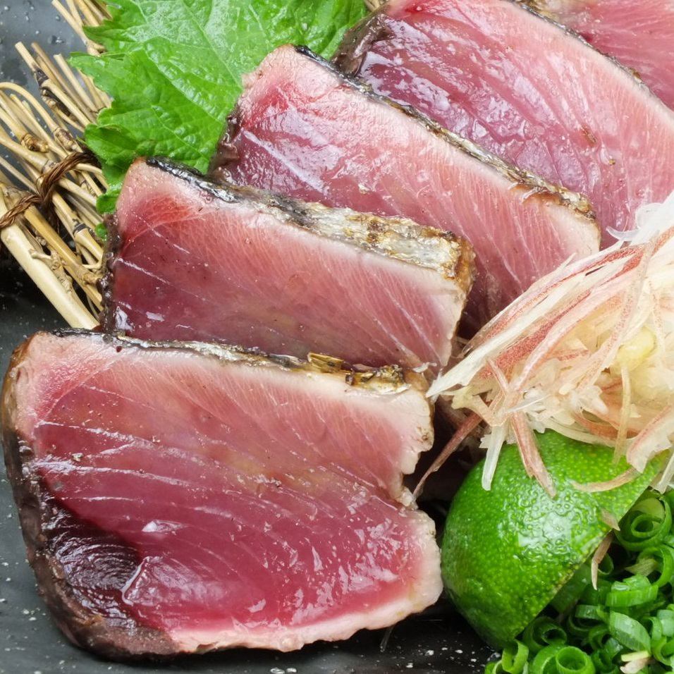 하치오지 최초의 「짚구이」된 가다랭이는 일품!! 꼭 맛보세요♪