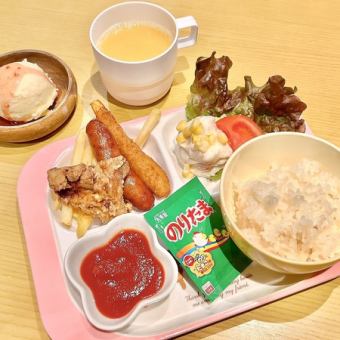 Children's plate (with ice cream and juice)
