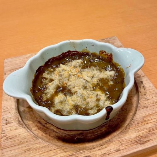 Grilled snow crab with miso (with Hokkaido crab meat)