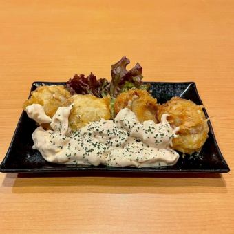 北海道産ホタテの天ぷら4個 タルタルソース
