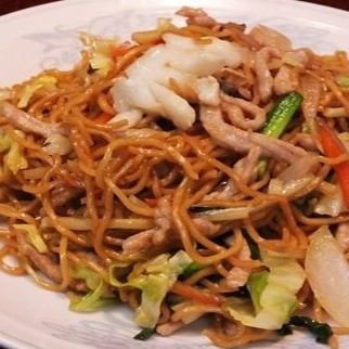 Shanghai fried noodles