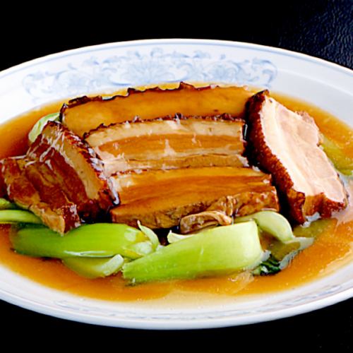 Stewed pork cubes in soy sauce