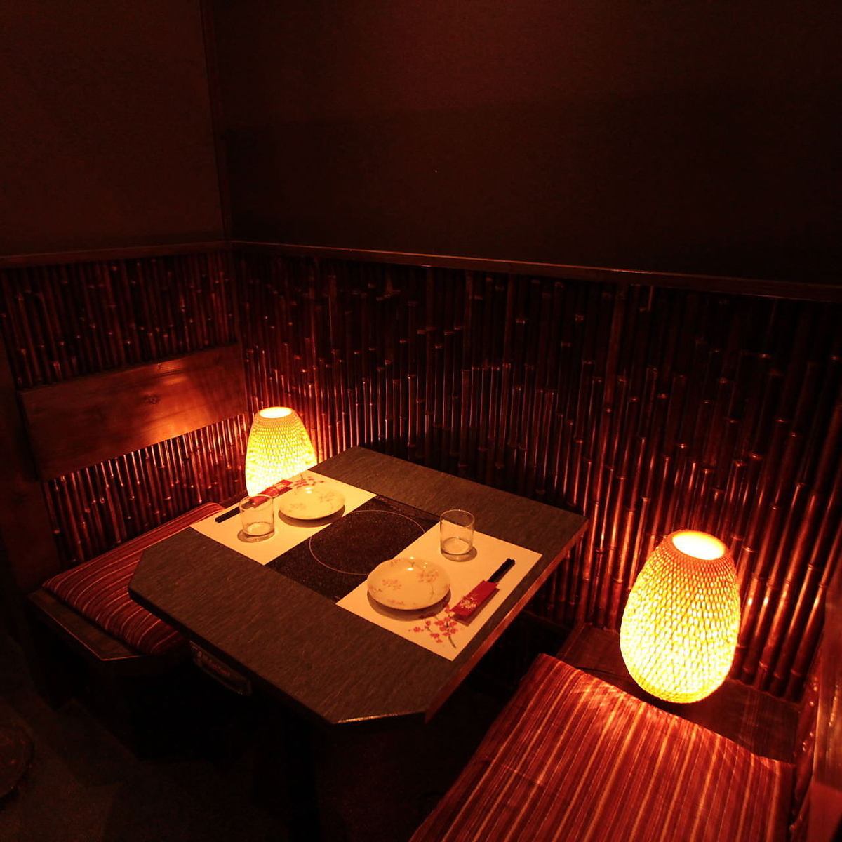 完全個室のカップルシートでこだわりの和創作料理を堪能☆