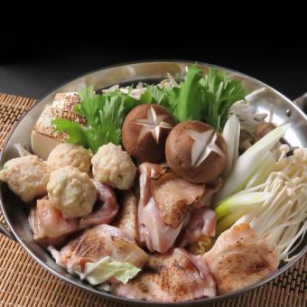 【期間限定】◆濃厚鶏白湯鍋コース全6品コース◆4500円(税込)