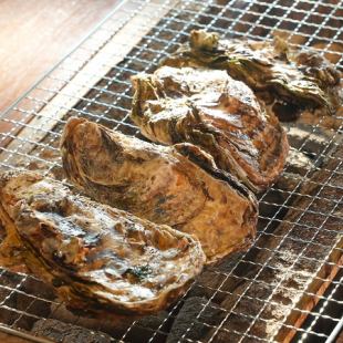 岩牡蠣炭火焼き