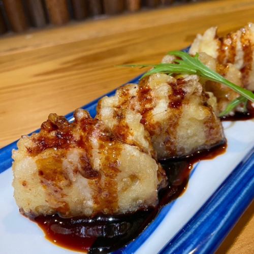 つくね蓮根はさみ揚げ