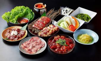 120 minutes all-you-can-drink included [Yakiniku Sudaku Take Course] All-you-can-eat Omi rice × Omi beef A4 ★ 5,500 yen (tax included)