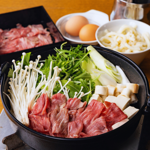 国産黒毛和牛の贅沢すき焼き