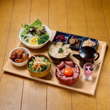 【午餐時間★3種迷你碗套餐可選】肉、魚、蔬菜各選一種♪