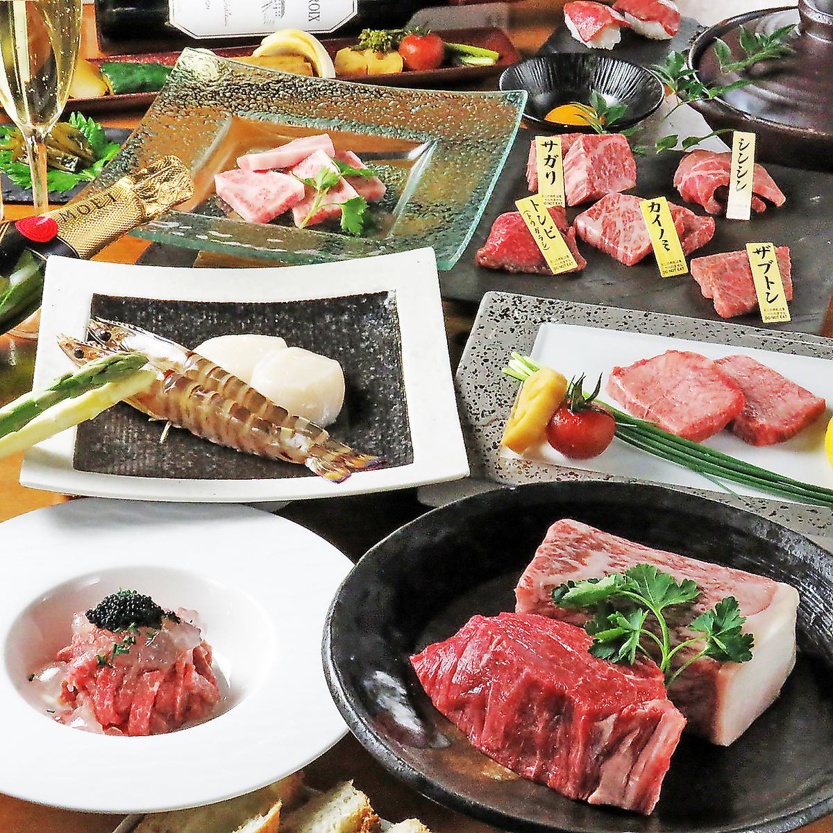 Enjoy the finest Kuroge Wagyu beef at Charcoal Grill Buchi Shunan Branch for your welcoming or farewell party!