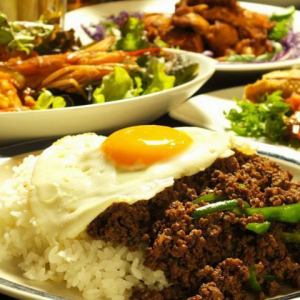 Minced beef gapao rice