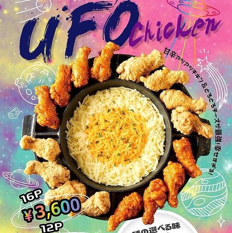 【UFOチキンコース】★全10品★サラダ、トッポギ、チヂミ等付け合せメニュー充実★ＳＮＳ映え