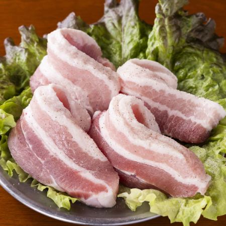 ブランド栗豚使用ミナリサムギョプサル