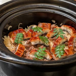鰻と和牛の釜飯ご飯