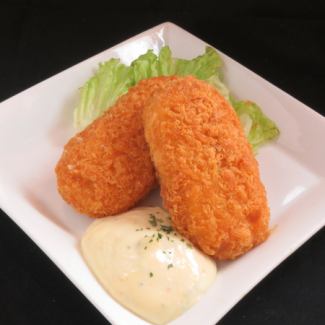 Crab cream croquette / pollack roe cheese omelet