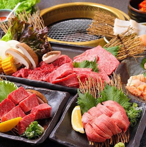 [Made with high quality Wagyu beef◎] [120 minutes all-you-can-drink included] Special course★11 dishes including thick-sliced salt tongue/grilled shabu, etc. 8,800 yen (tax included)