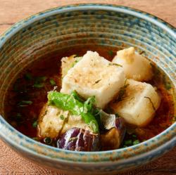Deep-fried tofu with mochi
