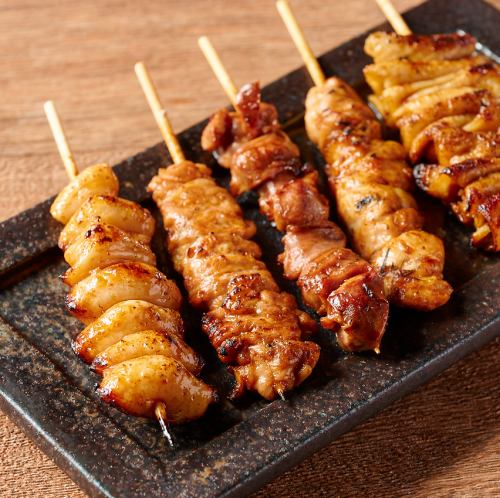 4 kinds of grilled skewers