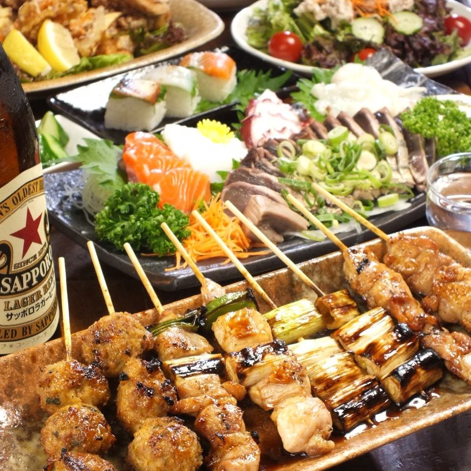 Creative Izakaya ♪ Not only the skewered menu but also the a la carte menu has a great atmosphere ◎ You can take it home!