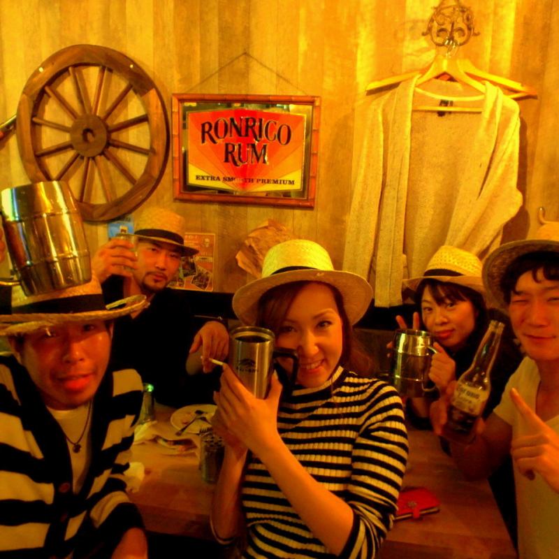 お席 カリブの酒場