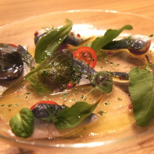 Marinated seasonal sardines