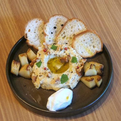さつまいもとひよこ豆のチャイフムス