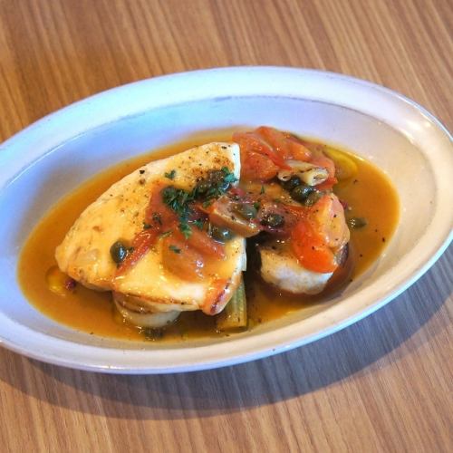 西西里風味水煮劍魚配蔬菜