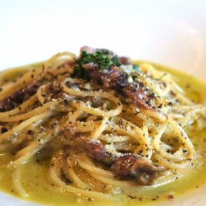 ホタルイカとクレソンのジェノベーゼ