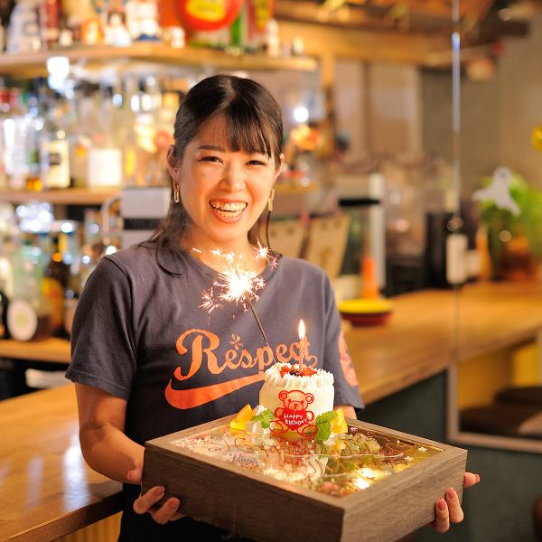 ゲストが笑顔になる誕生日＆記念日に♪特製デザートプレートでサプライズ演出もOK！