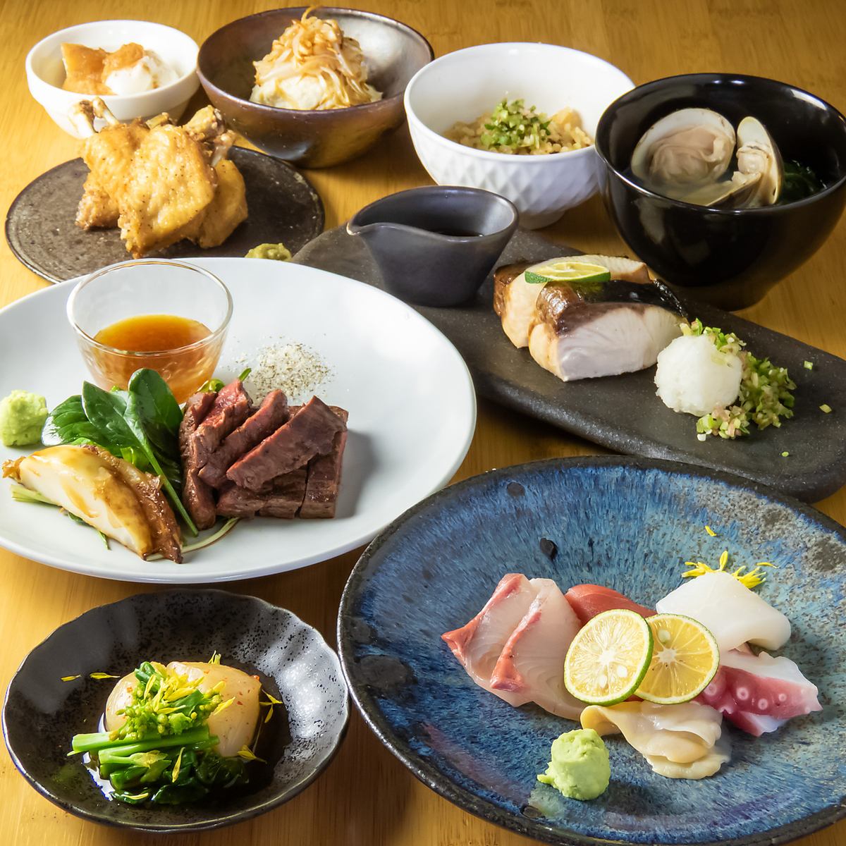 磨屋町に佇む大人の隠れ家。自慢の創作料理をお楽しみ下さい！