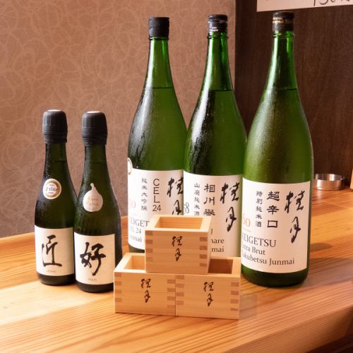 The sake katsura month is also included in the all-you-can-drink menu ☆