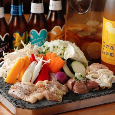 　２H飲み放題付　【料理がボリューミー！！腹ぺこコース】　5000円　全７品